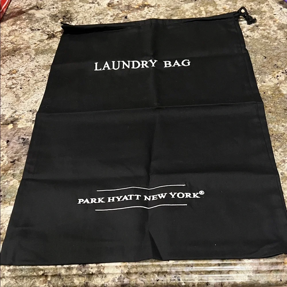 Black Drawstring Laundry Bag - Park Hyatt New York - 17”x26”